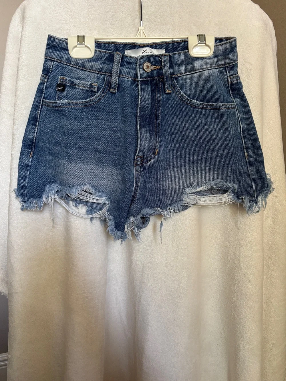 Kancan High Waist Denim Shorts